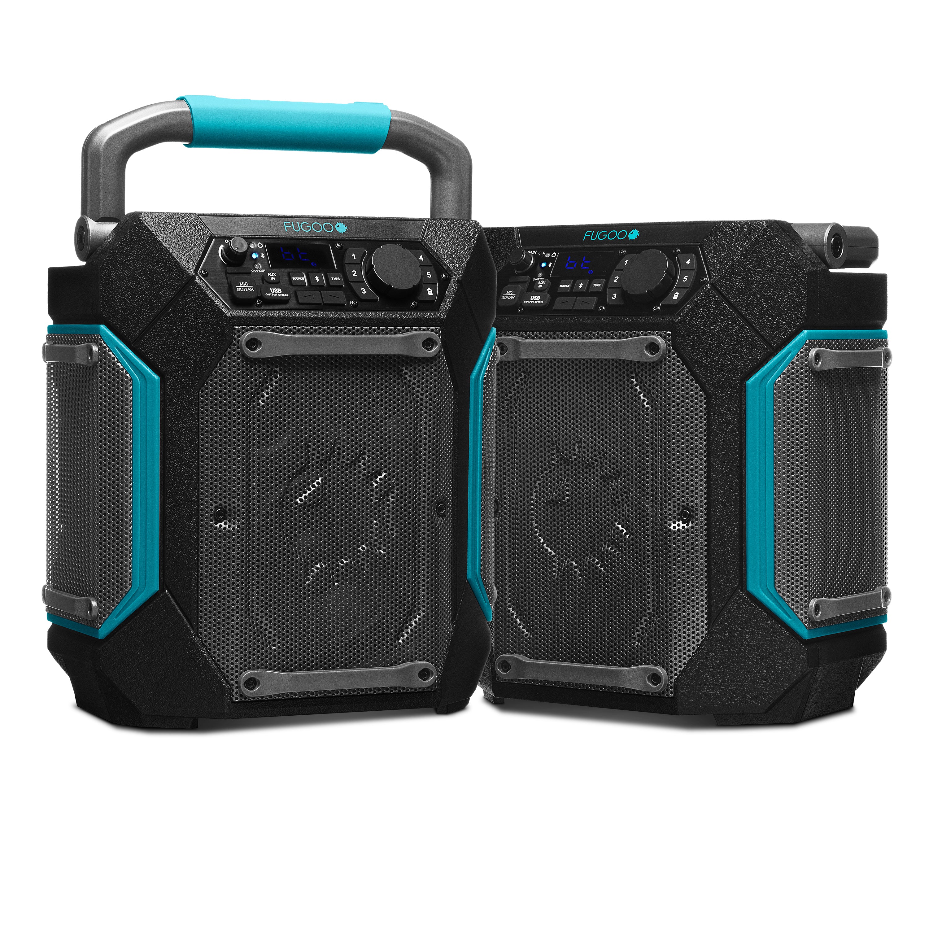 TRAVELER Portable Bluetooth® speaker w/Cell phone charger & PA system.